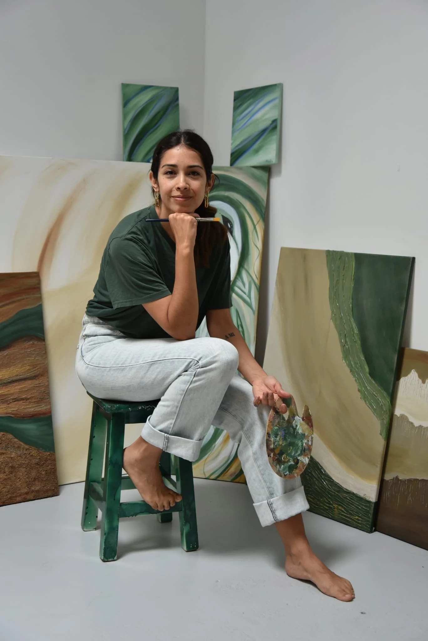 Florencia Jerez in studio